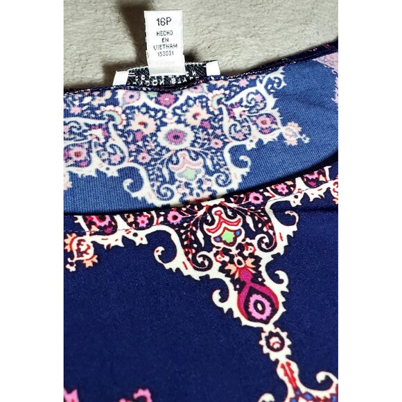 Women’s London Style Collection Dress – Petite 16 – Vibrant Multicolor Print - Picture 8 of 10